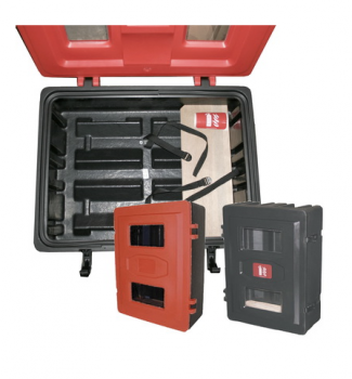 Preview: MBS-FIRE Feuerlöscher Kasten Box Double Schutzkasten für bis zu 2Stück 6Kg Feuerlöscher